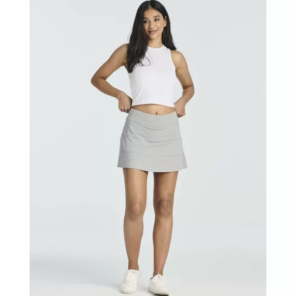 Real Essentials 3 PackWomens Pleated Tennis Skorts Golf Skirt for Woman High Waisted Lightweight Athletic Shorts PocketsSet 7