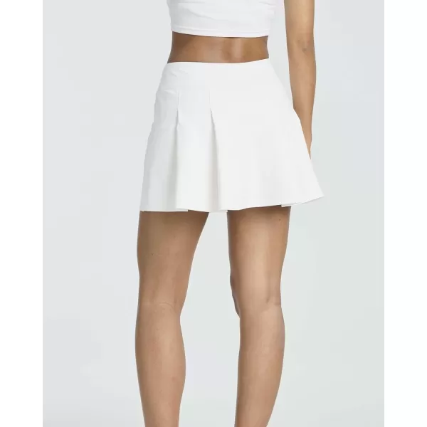 Real Essentials 3 PackWomens Pleated Tennis Skorts Golf Skirt for Woman High Waisted Lightweight Athletic Shorts PocketsSet 8