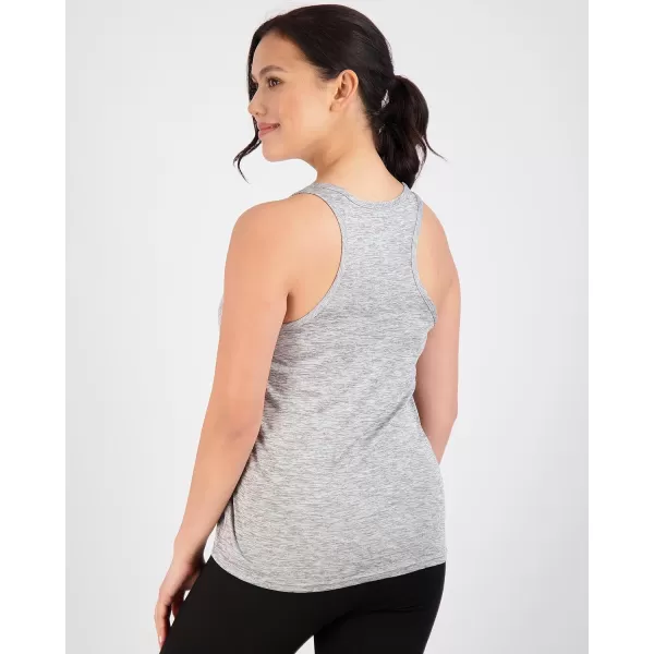 Real Essentials 5Pack Womens Racerback Tank Top DryFit Athletic Performance Yoga Activewear Available in Plus SizeRegular Size Set 12