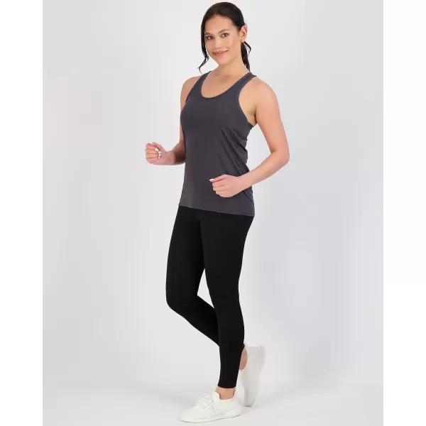 Real Essentials 5Pack Womens Racerback Tank Top DryFit Athletic Performance Yoga Activewear Available in Plus SizeRegular Size Set 14