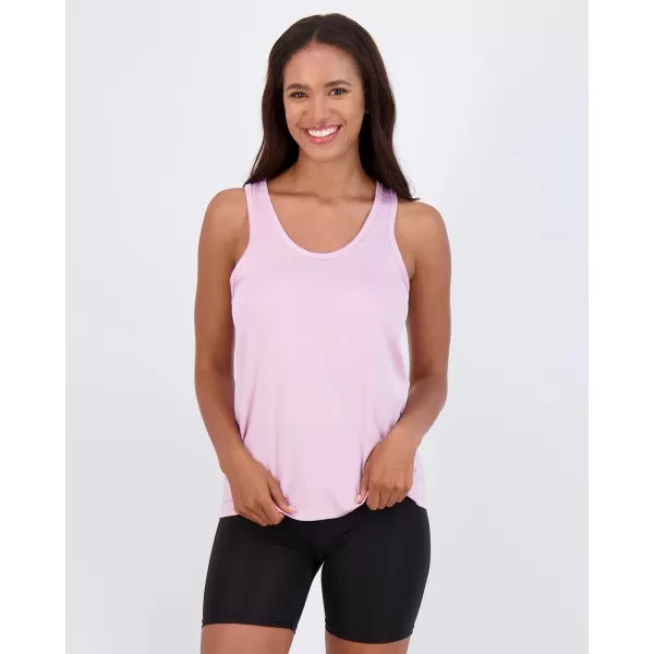 Real Essentials 5Pack Womens Racerback Tank Top DryFit Athletic Performance Yoga Activewear Available in Plus SizeRegular Size Set 2