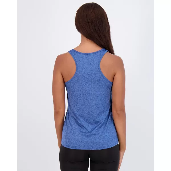 Real Essentials 5Pack Womens Racerback Tank Top DryFit Athletic Performance Yoga Activewear Available in Plus SizeRegular Size Set 3