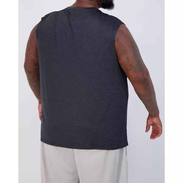 Real Essentials 3  5 Pack Mens DryFit Active Athletic Tech Tank Top  Regular and Big  Tall Sizes S5XLTBig  Tall  Set a