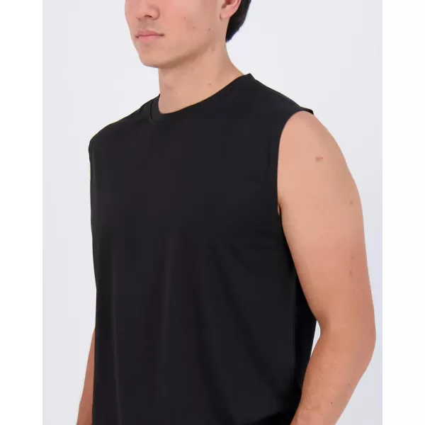 Real Essentials 3  5 Pack Mens DryFit Active Athletic Tech Tank Top  Regular and Big  Tall Sizes S5XLTRegular Size  Set F