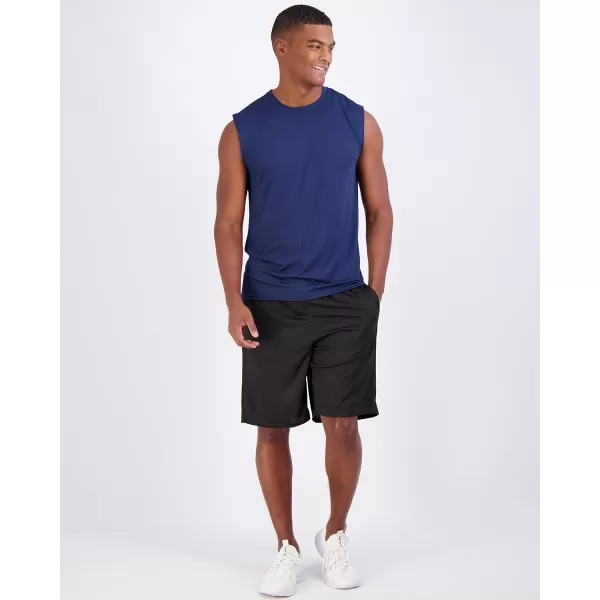 Real Essentials 3  5 Pack Mens DryFit Active Athletic Tech Tank Top  Regular and Big  Tall Sizes S5XLTRegular Size  Set K