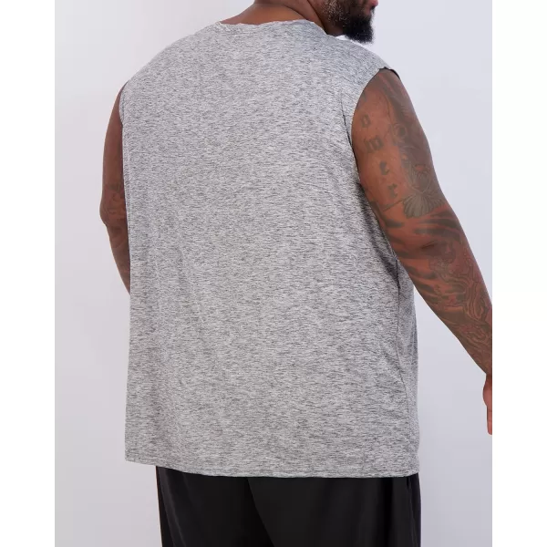 Real Essentials 3  5 Pack Mens DryFit Active Athletic Tech Tank Top  Regular and Big  Tall Sizes S5XLTBig  Tall  Set G