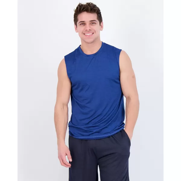 Real Essentials 3  5 Pack Mens DryFit Active Athletic Tech Tank Top  Regular and Big  Tall Sizes S5XLTRegular Size  Set C