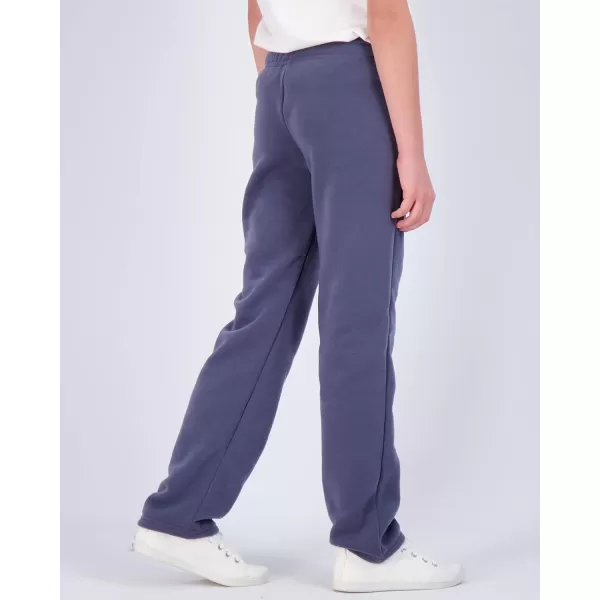 Real Essentials 3 Pack Girls Fleece Open Bottom Soft Athletic Performance Casual SweatpantsAges 716Set 2