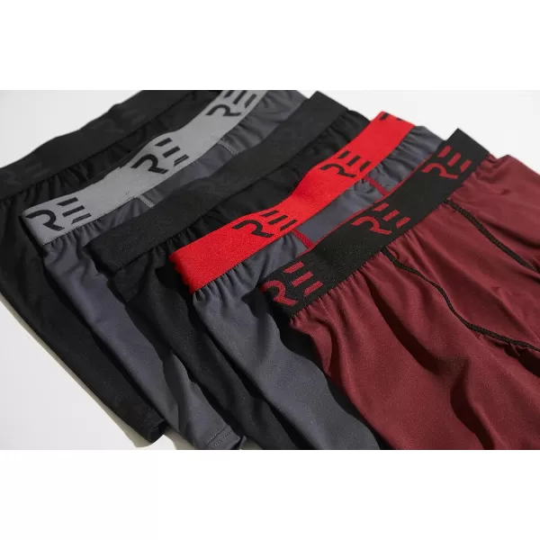 Real Essentials 5 Pack Youth Boys Compression Shorts  Performance Boxer Briefs Athletic Spandex Underwear420Set 3