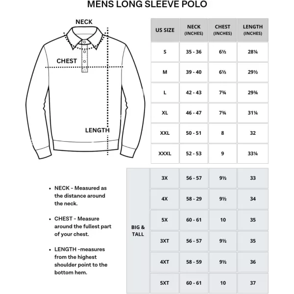 3 Pack Mens DryFit LongSleeve Active Polo Shirt  Casual Performance Golf Quick Dry Available in Big amp Tallbigtall Set 1