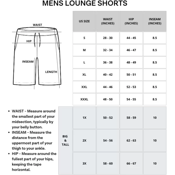 3 Pack Mens Soft Pajama Shorts with Drawstring amp Pockets 4Way Stretch amp Wicking Available In Big amp TallBig amp Tall Set 6