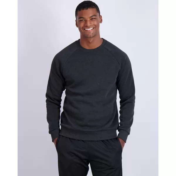 3 Pack Mens Soft Plush Fleece Crewneck Sweatshirt  Athletic Pullover Sweater Available in Big amp TallSweatshirt Set 2