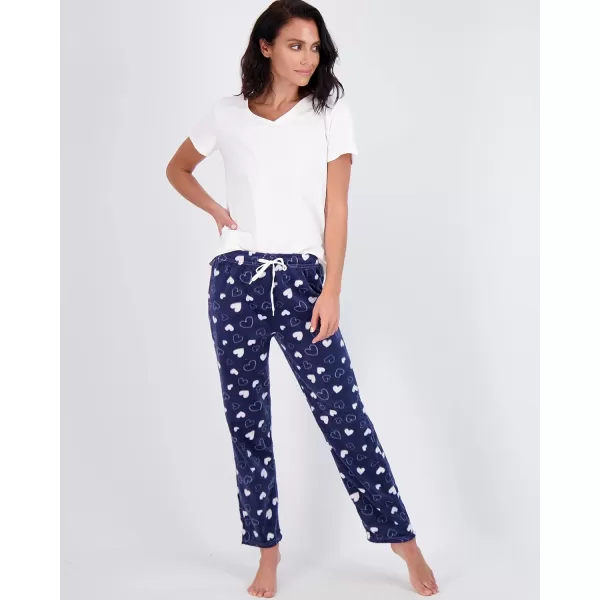 3 Pack Womens UltraSoft Comfy Pajama Lounge Pants Elegant Sleepwear Available In Fleece  Soft Knit Plus SizeFleece Set F