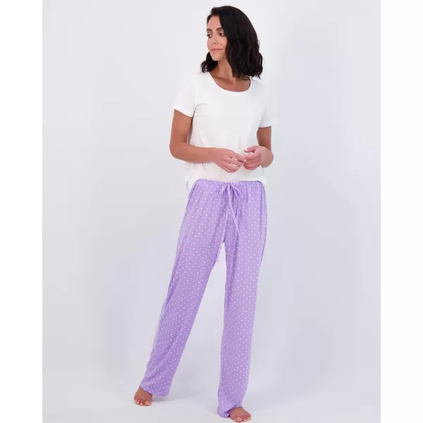 3 Pack Womens UltraSoft Comfy Pajama Lounge Pants Elegant Sleepwear Available In Fleece  Soft Knit Plus SizeSoft Knit Set a