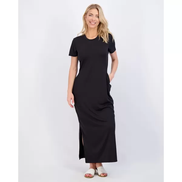 3Pack Womens Casual Short Sleeve Maxi TShirt Dress  Summer Dress with Slit amp Pockets Available in Plus SizeMaxi Dress with Slit Set 2