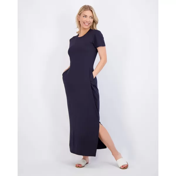 3Pack Womens Casual Short Sleeve Maxi TShirt Dress  Summer Dress with Slit amp Pockets Available in Plus SizeMaxi Dress with Slit Set 9