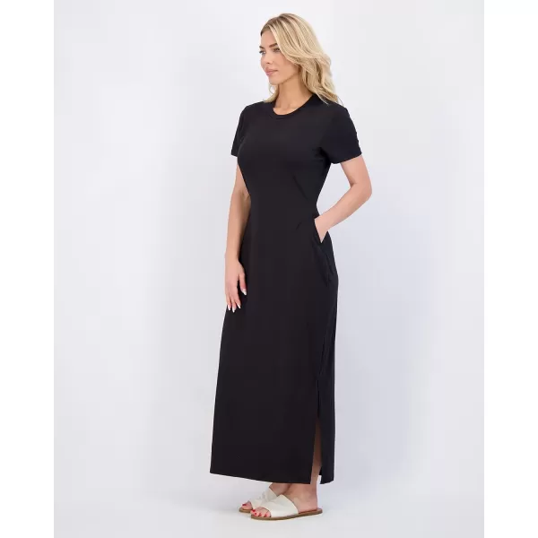 3Pack Womens Casual Short Sleeve Maxi TShirt Dress  Summer Dress with Slit amp Pockets Available in Plus SizeMaxi Dress with Slit Set 9