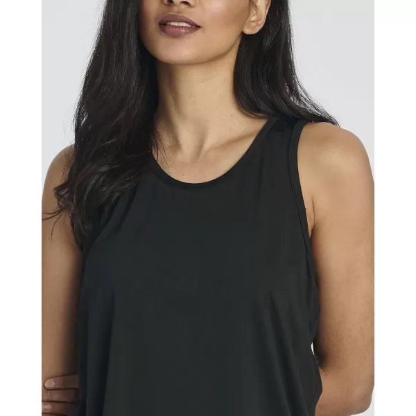 Ladies Active Mesh Insert Tank TopSet 1