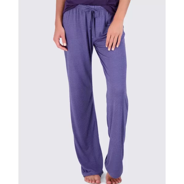 Real Essentials 2 Pack Womens Pajama Set SuperSoft Short amp Long Sleeve Top With Pants Available In Plus SizeShort Sleeve Short Sleeve Set B