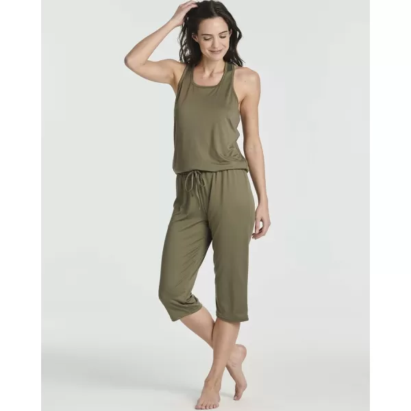 Real Essentials 2 Pack Womens Pajama Set Tank Top and Capri Pants SuperSoft Loungewear Avalable In Plus SizeSet 2