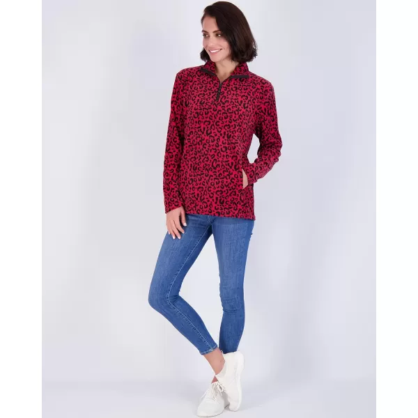 Real Essentials 2 Pack Womens Polar Fleece LongSleeve Quarter Zip Winter Jacket Available in Plus SizeSet 4