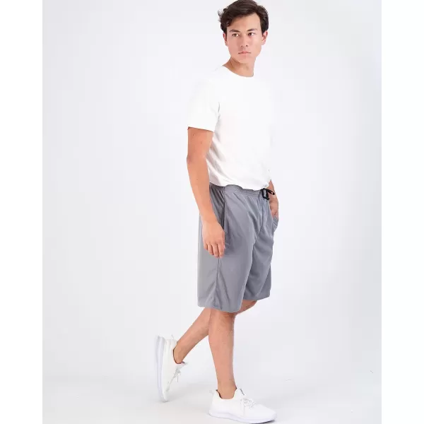 Real Essentials 3  5 Pack Mens Mesh Athletic Performance Gym Shorts with Pockets S3XSet 5