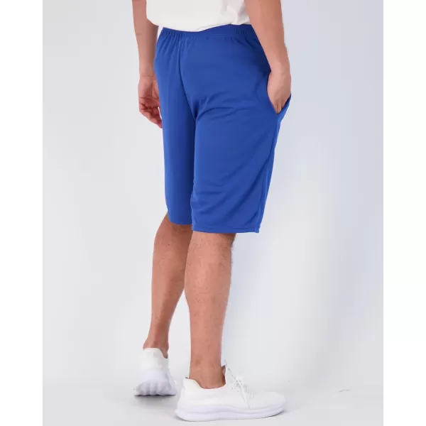 Real Essentials 3  5 Pack Mens Mesh Athletic Performance Gym Shorts with Pockets S3XSet 5