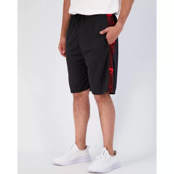 Real Essentials 3  5 Pack Mens Mesh Athletic Performance Gym Shorts with Pockets S3XSet D