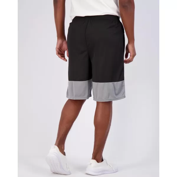 Real Essentials 3  5 Pack Mens Mesh Athletic Performance Gym Shorts with Pockets S3XSet L