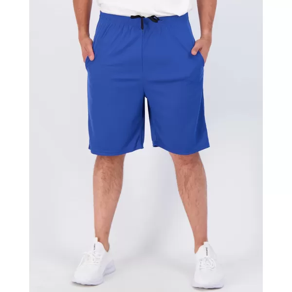 Real Essentials 3  5 Pack Mens Mesh Athletic Performance Gym Shorts with Pockets S3XSet O