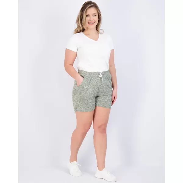 Real Essentials 3 Pack Athletic Lounge Shorts for Women  Casual Sweat Shorts with Pockets Available in Plus SizeLounge Short Set 5