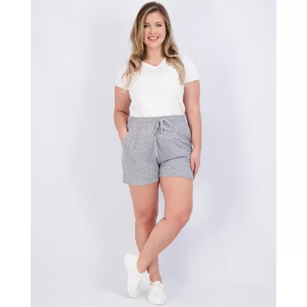 Real Essentials 3 Pack Athletic Lounge Shorts for Women  Casual Sweat Shorts with Pockets Available in Plus SizeLounge Short Set 8