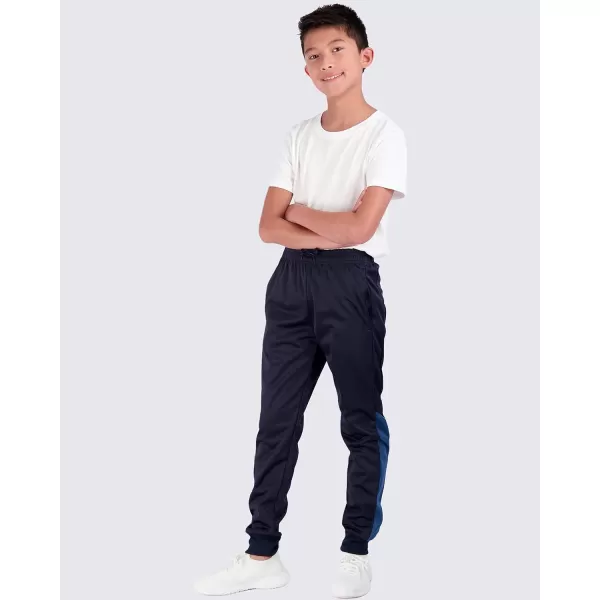 Real Essentials 3 Pack Boys Active Athletic Casual Jogger Sweatpants with PocketsSet 9