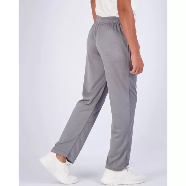 Real Essentials 3 Pack Boys Mesh Open Bottom Active Sweatpants with Pockets amp DrawstringSet 2