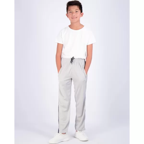 Real Essentials 3 Pack Boys Mesh Open Bottom Active Sweatpants with Pockets amp DrawstringSet 6