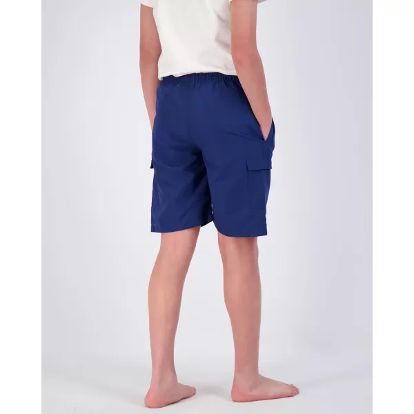 Real Essentials 3 Pack Boys Swim Trunks with Cargo Pockets amp Mesh Lining  UPF 50Set 1