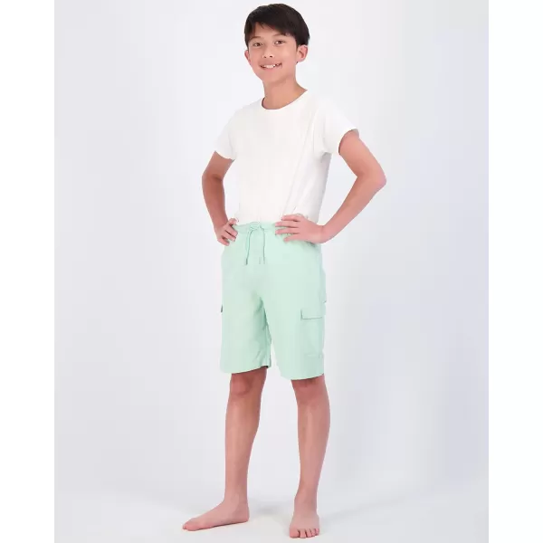 Real Essentials 3 Pack Boys Swim Trunks with Cargo Pockets amp Mesh Lining  UPF 50Set 3