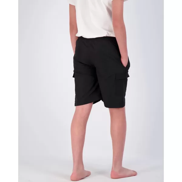 Real Essentials 3 Pack Boys Swim Trunks with Cargo Pockets amp Mesh Lining  UPF 50Set 3