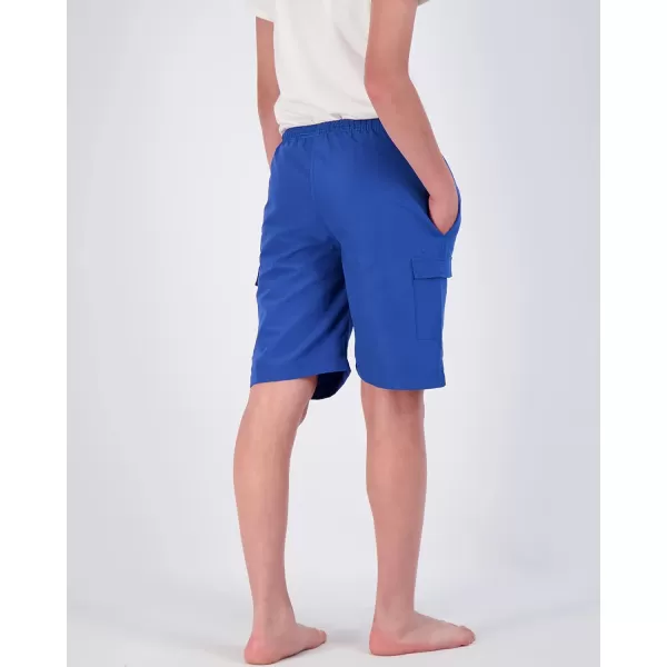 Real Essentials 3 Pack Boys Swim Trunks with Cargo Pockets amp Mesh Lining  UPF 50Set 8