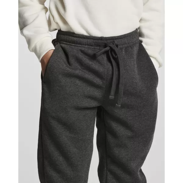 Real Essentials 3 Pack Boys Tech Fleece Jogger Sweatpants with Pockets  Youth Soft Athletic JoggersSet 4