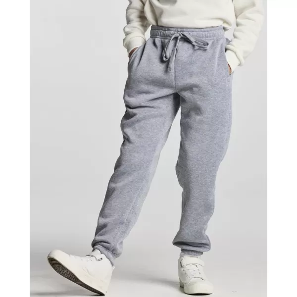 Real Essentials 3 Pack Boys Tech Fleece Jogger Sweatpants with Pockets  Youth Soft Athletic JoggersSet 8