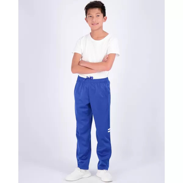 Real Essentials 3 Pack Boys Tricot Open Bottom FleeceLined Sweatpants with PocketsSet 10