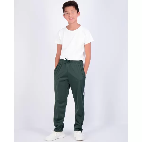 Real Essentials 3 Pack Boys Tricot Open Bottom FleeceLined Sweatpants with PocketsSet 11