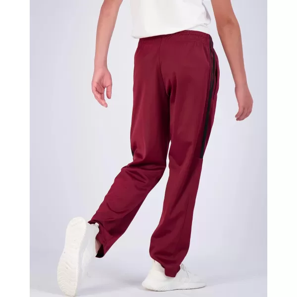 Real Essentials 3 Pack Boys Tricot Open Bottom FleeceLined Sweatpants with PocketsSet 8