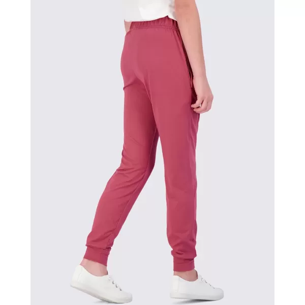Real Essentials 3 Pack Girls Lounge Joggers Soft Athletic Performance Casual SweatpantsAges 716Set 2