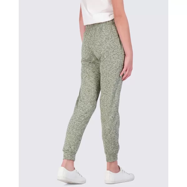 Real Essentials 3 Pack Girls Lounge Joggers Soft Athletic Performance Casual SweatpantsAges 716Set 5