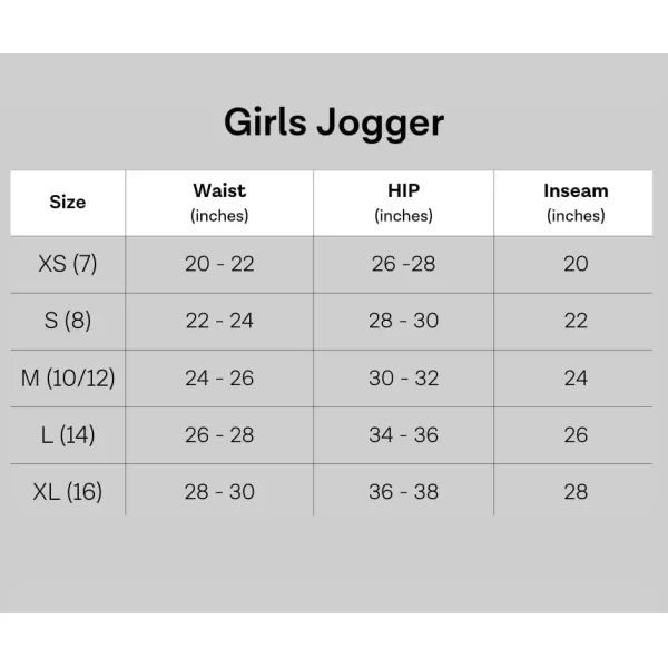 Real Essentials 3 Pack Girls Lounge Joggers Soft Athletic Performance Casual SweatpantsAges 716Set 5