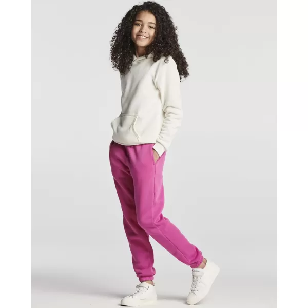 Real Essentials 3 Pack Girls Sweatpants  Active Fleece Jogger Pants Size 716Set 2