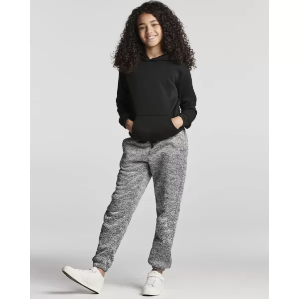 Real Essentials 3 Pack Girls Sweatpants  Active Fleece Jogger Pants Size 716Set 5