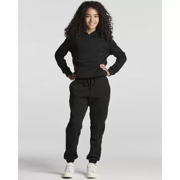 Real Essentials 3 Pack Girls Sweatpants  Active Fleece Jogger Pants Size 716Set 6